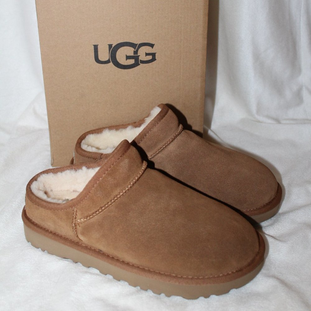 UGG Australia Classic Suede Slippers CHESTNUT